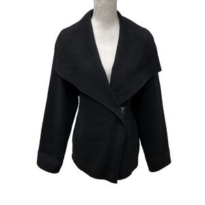 Eileen Fisher Wool Jacket Womens Large Zip Classic Gorpcore Professional Career